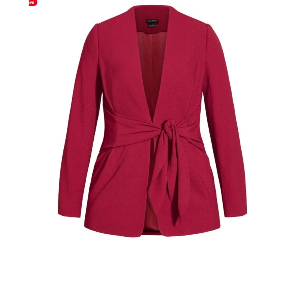 City Chic Trendy Plus Size  JKT Elegance Jacket | Size Plus Size XXS 12